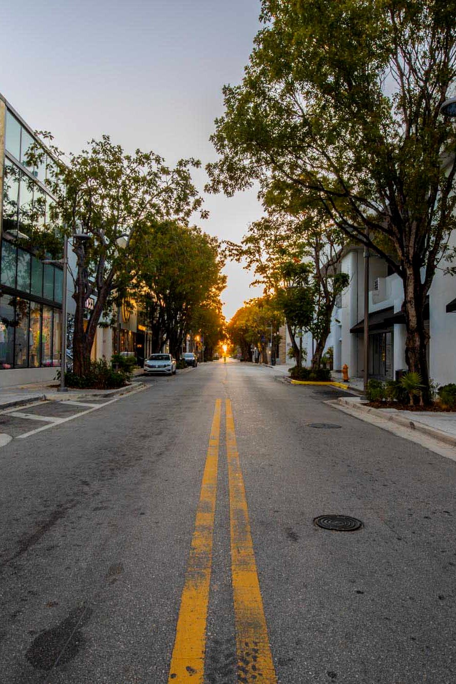 Deserted streets of Miami Design District during quarantine COVID_19 - Miami  Photographer - SFLPhoto